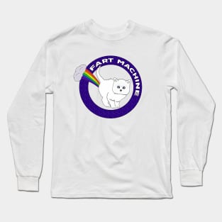 Fart Machine - Funny Cat Rainbow Long Sleeve T-Shirt